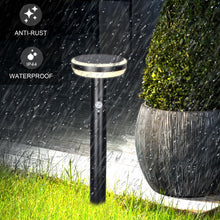 Load image into Gallery viewer, Glow Lighting Ziva Solar Bollard Motion Sensor LED 3000K IP44

