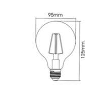 Load image into Gallery viewer, BRAYTRON ADVANCE E27 G95-DIMMABLE LED BULB 6W 2200K
