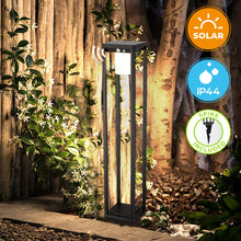 Load image into Gallery viewer, Brimmel Dikosa LED Solar Bollard with Motion Sensor LED 3000K IP44
